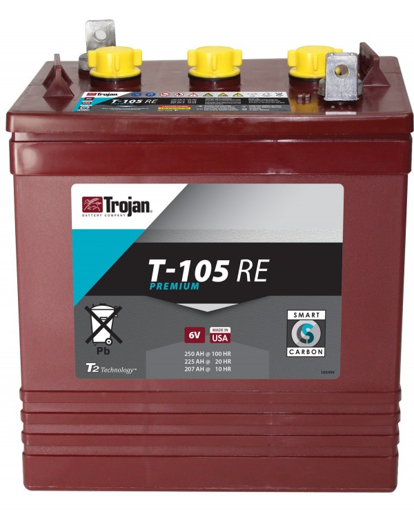 Batteria Trojan T105RE a ciclo profondo 6V 250Ah