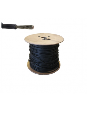 Bobina de cabo solar preta 6 mm² (500 metros)