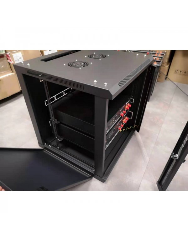 19'' U12-Rack für Batterien - 2 Lüfter
