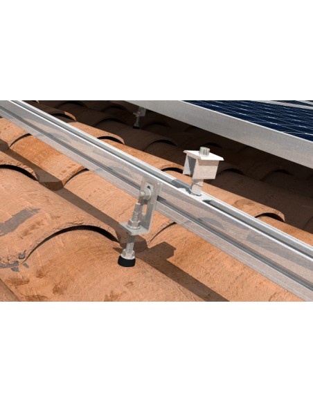 Kit Montaje Solar 3 Paneles Solares  con Unión Coplanar