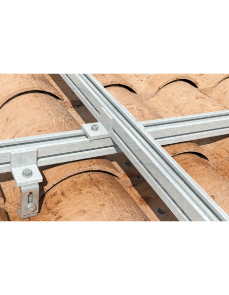 Solar-Montagesatz 2 Solarmodule mit Coplanar Union