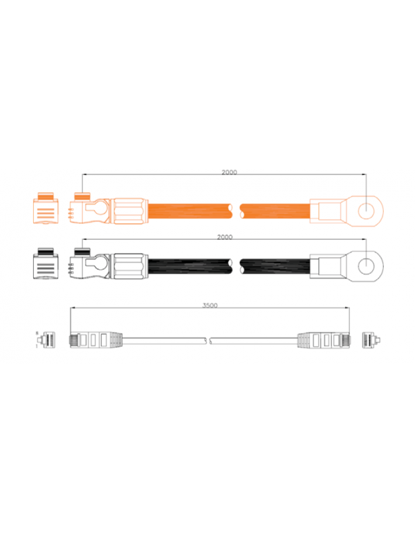 Pack de câbles de batterie au lithium HV - Pylontech