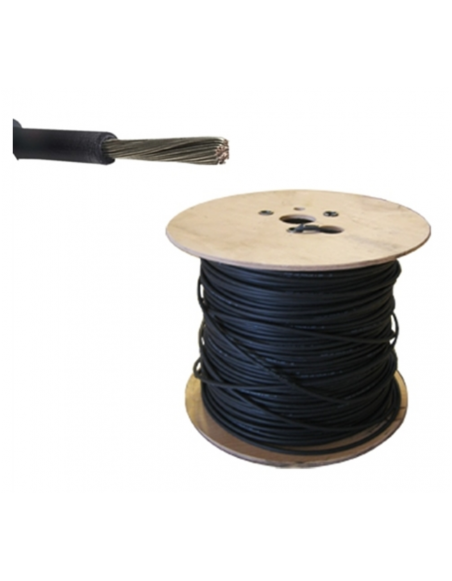 Bobine de câble solaire noir 6 mm² (50 mètres)