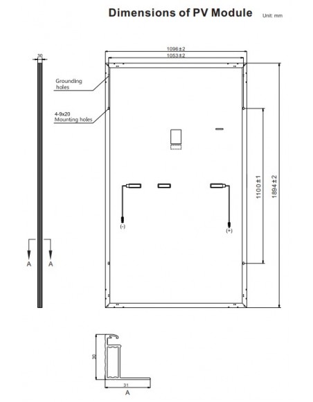 Panneau solaire Risen Mono PERC 440Wc