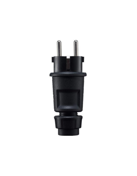 Semi-industrial plug, black