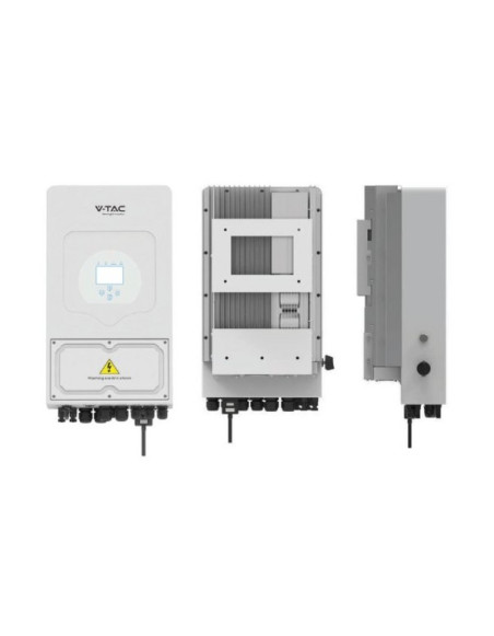 Kit de inversor solar híbrido DEYE 6kW com bateria de lítio V-TAC 5.12kWh
